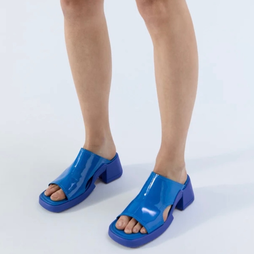 E8 by Miista Tawny Blue Mules Size 11